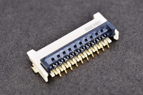 Фото 1/2 XF3M(1)-1015-1B, 10 Double-sided contacts/up and down connection Surface Mount 1mm SMD,P=1mm FFC/FPC Connectors