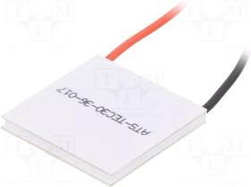Фото 1/3 ATS-TEC30-36-017, Thermoelectric Peltier Modules Thermoelectric Module, 30x30x3.6mm, 3A Imax, 15.4Vmax, 26.7W Qmax, 100mm Wire