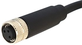 Фото 1/4 PXPTPU08FBF03ACL010PUR, M8 Series, Straight M8 to Unterminated Cable assembly, 1m Cable