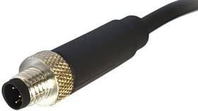 PXPTPU08FIM04ACL010PUR, Разъем: M8; "папа"; PIN:4; прямой; с амортизатором, с проводом