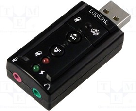 UA0078, Компьютерная плата: звуковая, Jack 3,5 мм, stereo 7.1, USB 2.0