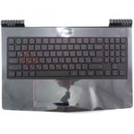 Клавиатура (топ-панель) для ноутбука Lenovo Legion Y520-15IKBN черная c черным ...