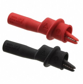 5916B/POM, Test Clips Med Allig Clip Set for DMM Test Leads