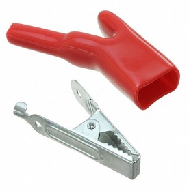 Фото 1/5 BU-121-2, Test Clips Clip Steel 40 amp Red Insulator included