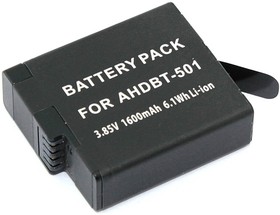 Аккумуляторная батарея (аккумулятор) Fujimi FBAHBT-501H для видеокамеры GoPro HERO 5, 6, 7 3.85V 1250mAh Li-ion