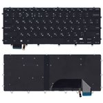 Клавиатура для ноутбука Dell XPS 15 9550 черная с подсветкой