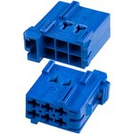 1-965640-1, Timer Connectors 6 контактов шаг 5мм синий