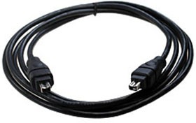 Фото 1/2 XYC092 1.8 M BLACK, Кабель IEEE 1394 "fire wire" 4pin/4pin 1.8м