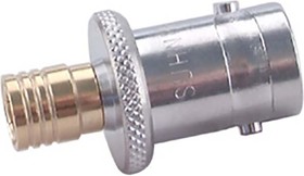 33_SMB-BNC-50-2/1--_UE, RF Adapter, Straight, SMB Plug - BNC Socket, 50Ohm