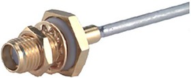 24_SMA-50-2-15/111_NH, RF Connectors / Coaxial Connectors SMA straight bulkhead cable jack(f)