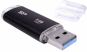 USB Flash накопитель 8Gb Silicon Power Blaze B02 Black (SP008GBUF3B02V1K)