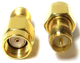 Фото 1/2 ADP-SMAM-SMAFRP, RF Adapters - In Series Adapter SMA Male to SMA Female revers polarity