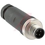 BS 8141-0/PG 9, Circular Connector, 4 Contacts, Cable Mount, Socket, Male, IP67 ...