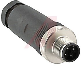 BS 8141-0/PG 9, Circular Connector, 4 Contacts, Cable Mount, Socket, Male, IP67, BS Series