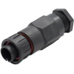 Circular Connector, 6 Contacts, Cable Mount, C2 Connector, Plug, Male, IP67