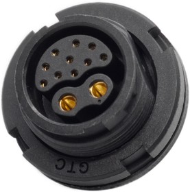 Фото 1/2 Circular Connector, 12 Contacts, Panel Mount, C4 Connector, Socket, Female, IP67