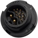 Circular Connector, 12 Contacts, Panel Mount, C4 Connector, Plug, Male, IP67