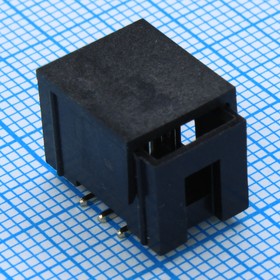 DS1013-06MSISA-B, (BH-06SMD, IDC-06M SMD), IDC разъем, вилка на плату, SMD монтаж 6pin(2x3), шаг 2.54