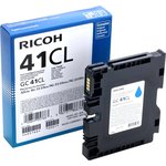 Ricoh GC 41CL (405766), GC 41CL Картридж для гелевого принтера Голубой