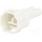 572-002-000-100, Pin & Socket Connectors W TO W 2 PIN PLUG WHITE