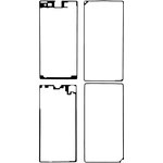 Скотч сборки для Sony C6903 (Z1) из 4-х частей, водонепроницаемый