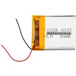 Аккумулятор универсальный Vixion 4x30x35 мм 3.8V 400mAh Li-Pol (2 Pin)