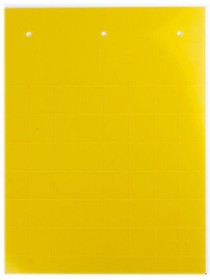 Фото 1/2 Табличка полужесткая установка в держатель для маркировки мод. оборудования ПВХ-0.5 желт. (уп.180шт) DKC TAS3515Y