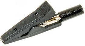 BU-109-0, Test Clips Mini isulated alligator clip black