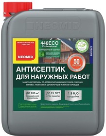 Фото 1/3 440 eco /5 л./ -деревозащитный состав для наружных работ Н-440-5/к1:19