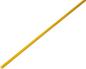 Фото 1/4 20-1502, Трубка термоусаживаемая ТУТ нг 1,5/0,75мм, желтая, упаковка 50 шт. по 1м