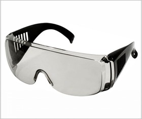 Защитные открытые очки Люцерна, серые, с черной дужкой, 23-01-013