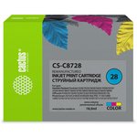 Картридж струйный Cactus CS-C8728 №28 многоцветный (18мл) для HP DJ ...