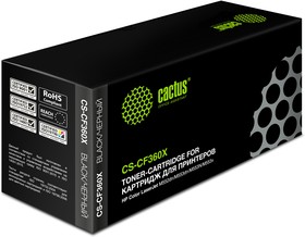 Фото 1/10 Картридж лазерный Cactus CS-CF360X CF360X черный (12500стр.) для HP CLJ M552dn/M553dn/M553N/M553x