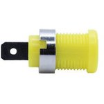 BU-31610-4, Banana Connector, Socket, Yellow, 35A, 1kV, Nickel