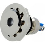 GQ12F-D/W/24, Индикат.лампа: LED, плоский, 24ВDC, Отв: d12мм, IP67, под пайку