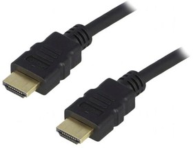 Фото 1/2 50407, Кабель, HDMI 1.4, вилка HDMI, с обеих сторон, 2м, черный