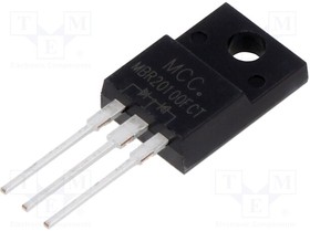 MBR20100FCT-BP, Diode: Schottky rectifying; THT; 100V; 10Ax2; ITO220AB; tube