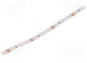 HH-S60F008-2835-12 WW WHITE PCB IP20, Лента LED, белый теплый, 2835, 12В, LED/м: 60, 8мм, белая PCB, IP20