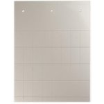 Табличка полужесткая установка в держатель ПВХ-0.5 металлик (уп.240шт) DKC TAS2715M