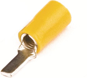 Наконечник изол. штыревой плоский 2.5-6кв.мм А=3.9мм В=13мм желт. (уп.50шт) DKC 2C11P (упаковка из 50)