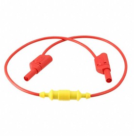 AI-000404-24-2, Fused Test Lead with Stackable, Shrouded 4mm Banana Plugs