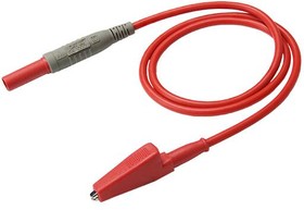 CT3802-30-2, Test Leads MED ALLIG - Shth P SILIC 0.82 30cm RED