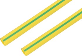 Фото 1/2 23-5008, Трубка термоусаживаемая ТУТ нг 35,0/17,5мм, желто-зеленая, упаковка 10 шт. по 1м