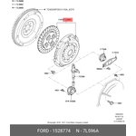 1528774, Сцепление FORD Transit (06-) (2.4) комплект OE