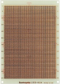 ICB-028, Double Sided Matrix Board FR4 0.75mm Holes, 1.27 x 1.27mm Pitch, 80 x 57.5 x 1.6mm