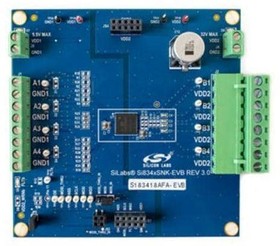 Фото 1/2 Si83408ADA-KIT, Power Management IC Development Tools 4 Ch, Isolated Smart Switch, Sourcing, SPI, Ch Ind, USB-SPI Bridge, EVB