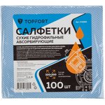 Салфетки сухие гидрофильные TOPFORT абсорбирующие 100 шт/уп 320x300 мм