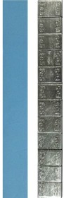 Фото 1/5 Грузики самоклеящиеся 5гх12, тонкий EM11 BLUE (упак. 50 шт.) EM11 BLUE (Уп.)