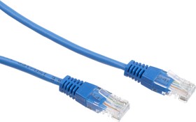 Фото 1/2 Патч-корд 5 м синий 5E RJ-45 кабель сетевой для интернета (5 шт.)