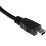 USB 2.0 Cable, Male USB A to Male Mini USB B Cable, 1m